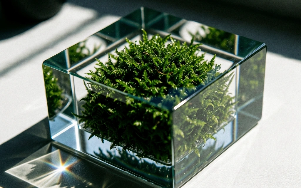 Architectural glass and organic elements